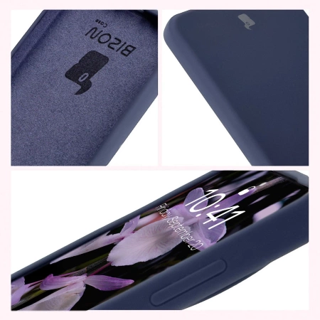 Silikonowe etui Bizon Soft Case do OnePlus 13R, ciemnoniebieskie