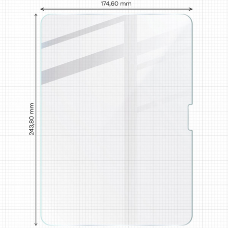 Folia imitująca papier Bizon Film Tab Papirus Duo do iPad Air 11" 7 / 6 gen. 2025 / 2024, 2 sztuki