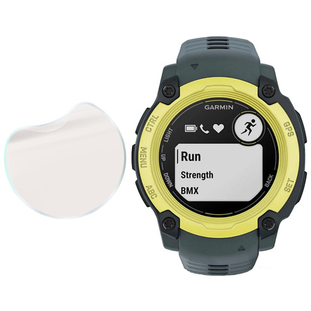 Folia matowa Bizon Glass Watch Film Sun Duo do Garmin Instinct E 40 mm, 2 sztuki