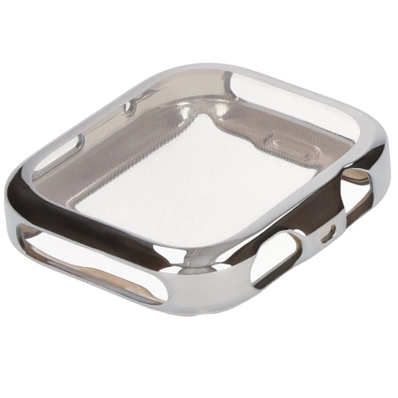 Etui z osłoną ekranu Bizon Case Watch Felipe do Huawei Watch Fit 4 Pro, srebrne