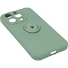 Etui Bizon Case Silicone Ring Sq do iPhone 14 Pro, jasnozielone