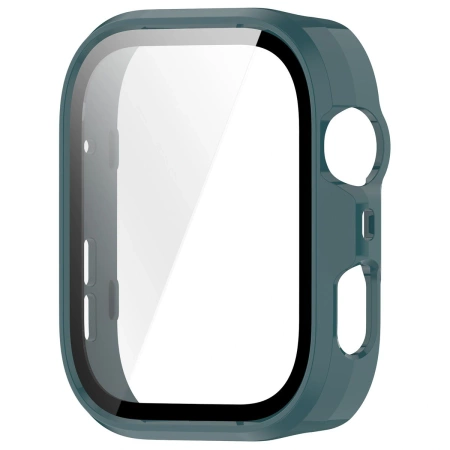 Etui ze szkłem do zegarka Bizon Case Watch Adamo do Huawei Watch Fit 4 Pro, zielone