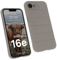 Pancerne etui Bizon Case Tur do iPhone 16e, jasnoszare