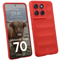 Pancerne etui Bizon Case Tur do Motorola Edge 70, czerwone