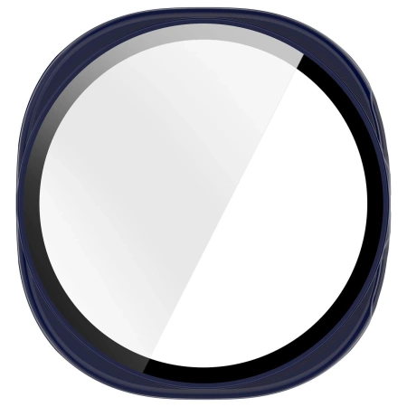 Etui ze szkłem do zegarka Bizon Case Watch Adamo do Samsung Galaxy Watch 8 40 mm, niebieskie