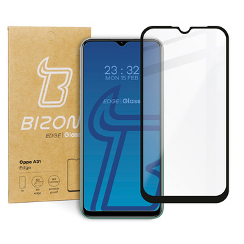 Szkło hartowane Bizon Glass Edge do Oppo A31, czarne