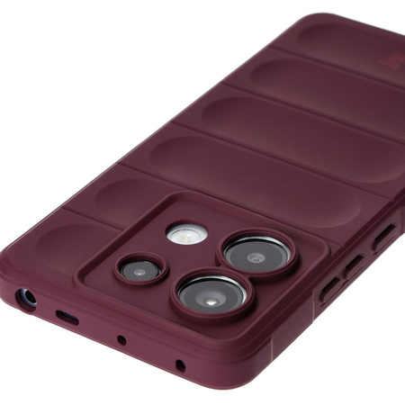 Pancerne etui Bizon Case Tur do Xiaomi Poco X6 / Xiaomi Redmi Note 13 Pro 5G, burgundowe