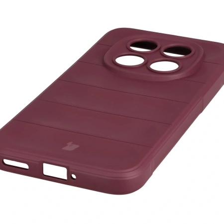 Pancerne etui Bizon Case Tur do Xiaomi Redmi Note 15 Pro 5G, burgundowe