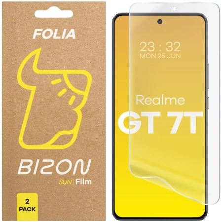 Folia matowa Bizon Glass Film Sun Duo do Realme GT 7T, 2 sztuki