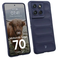 Pancerne etui Bizon Case Tur do Motorola Edge 70, granatowe