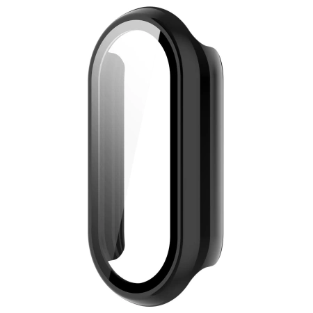 Etui ze szkłem do zegarka Bizon Case Watch Adamo do Xiaomi Smart Band 10, czarne