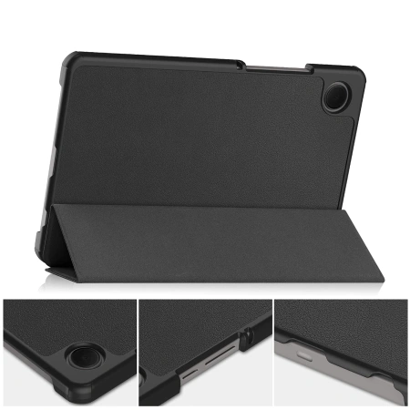 Etui z klapką Bizon Case Tab Croc do Galaxy Tab A11 / A9, czarne