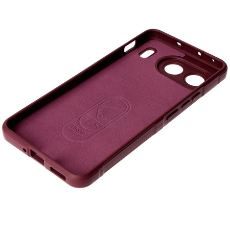 Pancerne etui Bizon Case Tur do OnePlus Nord 4, burgundowe