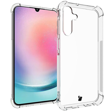 Etui + 2x szkło + obiektyw Bizon Case Clear Pack do Galaxy A15 4G/5G, przezroczyste