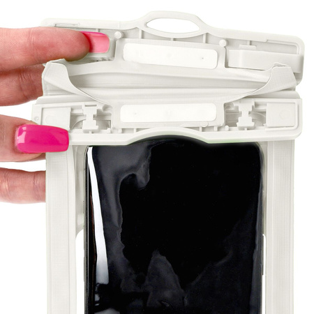 Etui wodoszczelne Bizon Case Hydrowrap, 2 sztuki, ecru