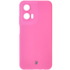 Silikonowe etui Bizon Soft Case do Motorola Moto G35 5G, neonowo-różowe