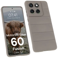 Pancerne etui Bizon Case Tur do Motorola Edge 60 / 60 Fusion, jasnoszare