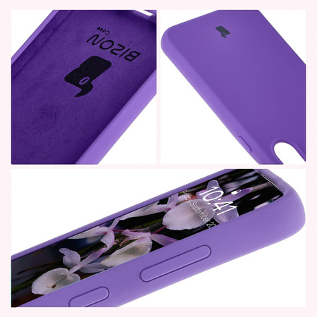 Silikonowe etui Bizon Soft Case do Galaxy S23, fioletowe