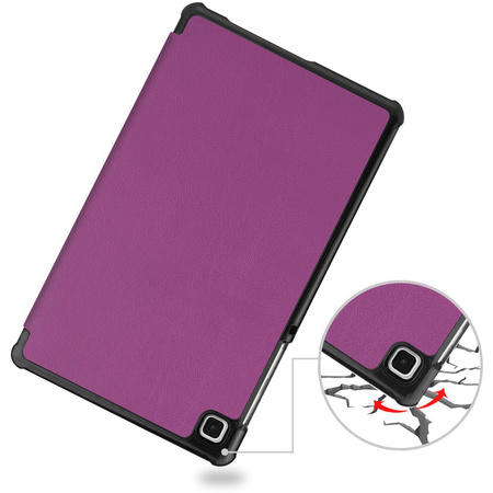 Etui Bizon Case Tab Croc do Galaxy Tab A7 Lite, ciemnofioletowe