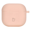 Silikonowe etui z karabińczykiem Bizon Case Headphone Silicone do AirPods 4, jasnoróżowe
