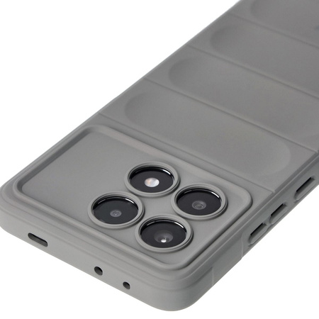 Pancerne etui Bizon Case Tur do Xiaomi Poco X6 Pro, jasnoszare