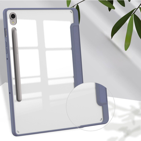 Etui Bizon Case Tab Clear Matt do Galaxy Tab S9, lawendowe
