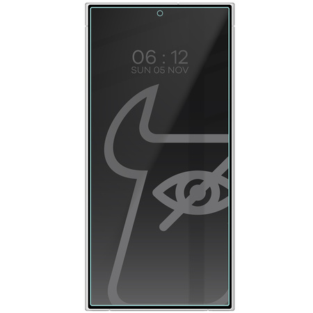 Prywatyzujące szkło hartowane Bizon Glass Clear Shadow do Galaxy S24 Ultra, przyciemniane