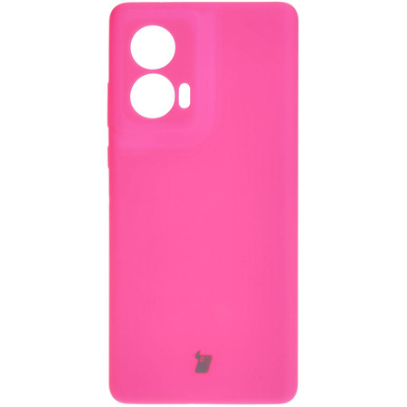 Silikonowe etui Bizon Soft Case do Motorola Edge 50 Fusion, neonowo-różowe