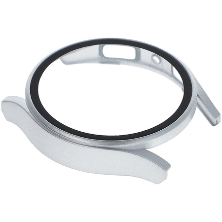 Etui Bizon Case Watch Adamo do Galaxy Watch FE / 5 / 4 40mm, srebrne