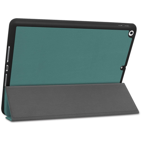 Etui Bizon Case Tab Lizard do Apple iPad 9/8/7 10.2 2021/2020/2019, ciemnozielone
