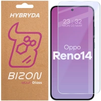 Elastyczne szkło hybrydowe Bizon Glass Mule do Oppo Reno 14