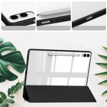 Etui Bizon Case Tab Clear Matt do Galaxy Tab S9 FE Plus, czarne
