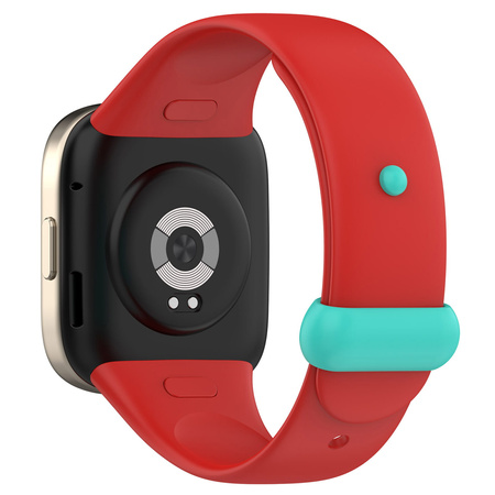 Pasek Bizon Strap Watch Nessy do Xiaomi Redmi Watch 3, czerwony