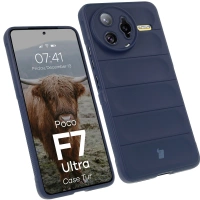 Pancerne etui Bizon Case Tur do Xiaomi Poco F7 Ultra, granatowe
