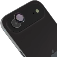 Szkło na aparat z aplikatorem Bizon Glass Snap Lens do iPhone Air, 1 zestaw, czarna ramka