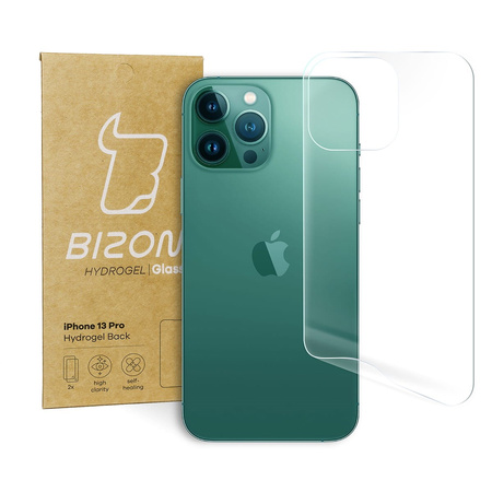 Folia hydrożelowa na tył Bizon Glass Hydrogel, iPhone 13 Pro, 2 sztuki