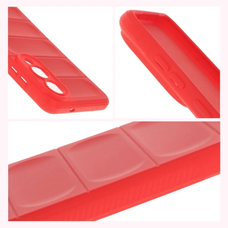 Pancerne etui Bizon Case Tur do Galaxy S25 Edge, czerwone