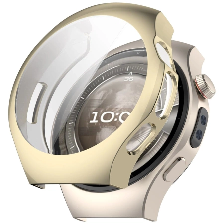 Etui z osłoną ekranu Bizon Case Watch Felipe do Huawei Watch 5 46mm, złote
