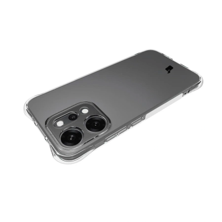 Elastyczne etui + 2x folia na ekran Bizon Case Clear Pack do Oppo Reno 14