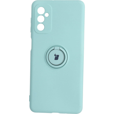 Etui Bizon Case Silicone Ring do Galaxy M52, turkusowe