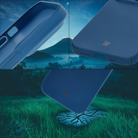 Etui Bizon Case Łupka do iPhone 14 Pro Max, niebieskie