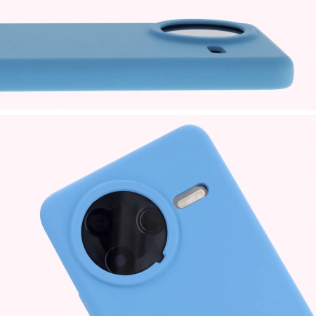 Silikonowe etui Bizon Soft Case do Xiaomi POCO F7 Ultra, niebieskie