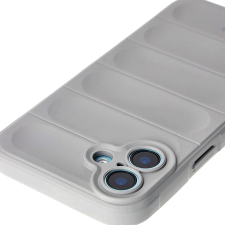 Pancerne etui Bizon Case Tur do iPhone 16 Plus, jasnoszare