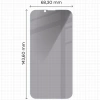 Prywatyzujące szkło hartowane Bizon Glass Clear Shadow Duo do iPhone 16e / 14 / 13 Pro / 13, przyciemniane, 2 sztuki