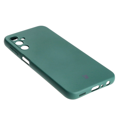 Etui Bizon Case Silicone do Samsung Galaxy A24 4G, ciemnozielone