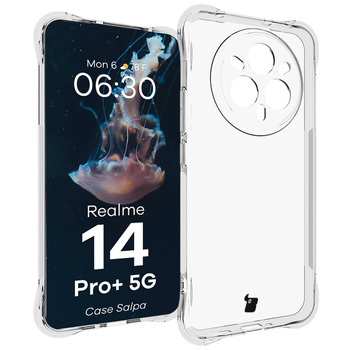 Elastyczne etui Bizon Case Salpa do Realme 14 Pro+ 5G, przezroczyste