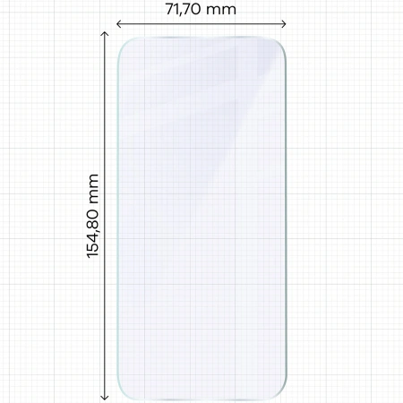 Elastyczne szkło hybrydowe Bizon Glass Mule do iPhone 15 Plus