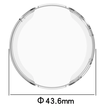 Etui z osłoną ekranu Bizon Case Watch Felipe do Huawei Watch GT6 41 mm, przeźroczyste