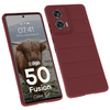 Pancerne etui Bizon Case Tur do Motorola Edge 50 Fusion, ciemnofioletowe