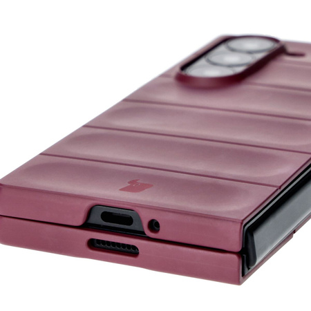 Pancerne etui Bizon Case Tur do Galaxy Z Fold6, burgundowe